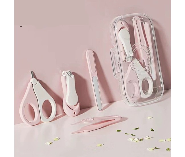 Set 4in1 de Ingrijire Unghii pentru Bebelusi, Flippy, Cutie de Depozitare Texturata, 0-6 Ani, 13.6x8x2 cm, Roz Set 4in1 de Ingrijire Unghii pentru Bebelusi, Flippy, Cutie de Depozitare Texturata, 0-6 Ani, 13.6x8x2 cm, Roz