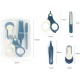 Set 4in1 de Ingrijire Unghii pentru Bebelusi, Flippy, Cutie de Depozitare Transparenta, 0-6 Ani, 13.6x8x2 cm, Albastru Marin