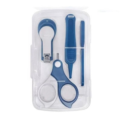 Set 4in1 de Ingrijire Unghii pentru Bebelusi, Flippy, Cutie de Depozitare Transparenta, 0-6 Ani, 13.6x8x2 cm, Albastru Marin Set 4in1 de Ingrijire Unghii pentru Bebelusi, Flippy, Cutie de Depozitare Transparenta, 0-6 Ani, 13.6x8x2 cm, Albastru Marin