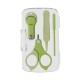 Set 4in1 de Ingrijire Unghii pentru Bebelusi, Flippy, Cutie de Depozitare Transparenta, 0-6 Ani, 13.6x8x2 cm, Verde