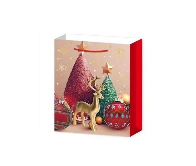 Set 6 Pungi Cadou, Flippy, Imprimeu Tematica Brad de Craciun, Model Random, din Hartie, Impachetare Usoara a Cadourilor, 18.5x22.5x8.5 cm, Multicolor Set 6 Pungi Cadou, Flippy, Imprimeu Tematica Brad de Craciun, Model Random, din Hartie, Impachetare Usoara a Cadourilor, 18.5x22.5x8.5 cm, Multicolor