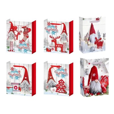 Set 6 Pungi Cadou, Flippy, Imprimeu Tematica Gnomi, Model Random, din Hartie, Impachetare Usoara a Cadourilor, 18.5x22.5x8.5 cm, Multicolor Set 6 Pungi Cadou, Flippy, Imprimeu Tematica Gnomi, Model Random, din Hartie, Impachetare Usoara a Cadourilor, 18.5x22.5x8.5 cm, Multicolor