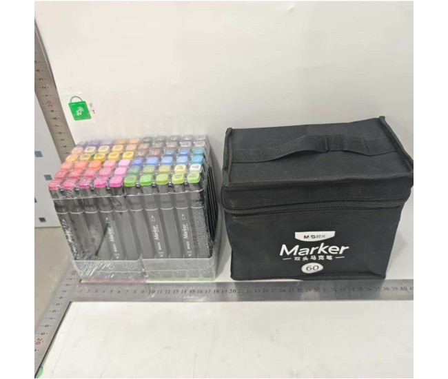 Set 60 Markere Duble, Flippy, pe Baza de Alcool, Geanta Impermeabila Inclusa, Culori Numerotate, Multicolor Set 60 Markere Duble, Flippy, pe Baza de Alcool, Geanta Impermeabila Inclusa, Culori Numerotate, Multicolor