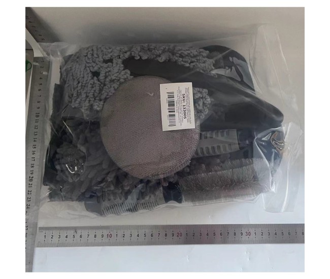 Set 9 Piese pentru Spalat Auto, Flippy, din Plastic si Microfibra, Perii si Lavete, Model B, Gri Set 9 Piese pentru Spalat Auto, Flippy, din Plastic si Microfibra, Perii si Lavete, Model B, Gri