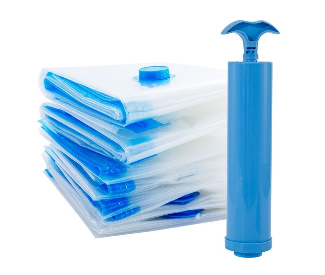 Set 9 Saci de Vidat Haine, Flippy, Marimi Diferite, Vidare prin Vacuum, Reutilizabili, Impermeabili, Pompa Inclusa, Transparent Set 9 Saci de Vidat Haine, Flippy, Marimi Diferite, Vidare prin Vacuum, Reutilizabili, Impermeabili, Pompa Inclusa, Transparent