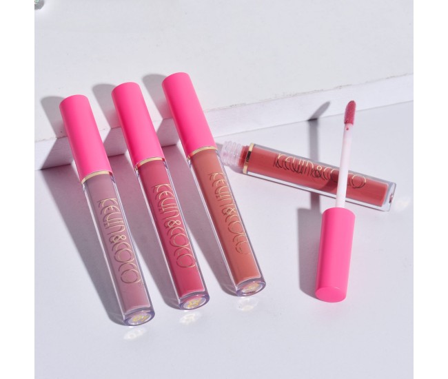 Set de Buze, KEVIN & COCO, Cloud Bubble, 4 Lip Gloss-uri, 15.1 x 8.1 x 2 cm, Roz/Nude Set de Buze, KEVIN & COCO, Cloud Bubble, 4 Lip Gloss-uri, 15.1 x 8.1 x 2 cm, Roz/Nude