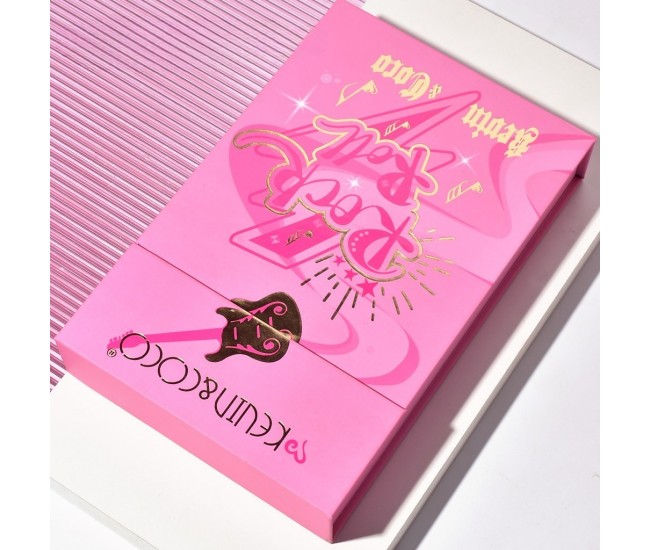 Set de Buze, KEVIN & COCO, Punk Rock, 6 Lip Gloss-uri, 19.3 x 12 cm, Roz/Maro Set de Buze, KEVIN & COCO, Punk Rock, 6 Lip Gloss-uri, 19.3 x 12 cm, Roz/Maro