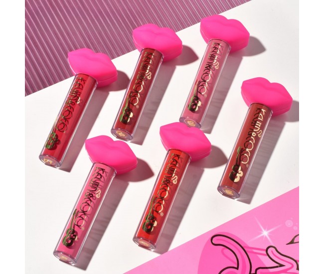 Set de Buze, KEVIN & COCO, Punk Rock, 6 Lip Gloss-uri, 19.3 x 12 cm, Roz/Maro Set de Buze, KEVIN & COCO, Punk Rock, 6 Lip Gloss-uri, 19.3 x 12 cm, Roz/Maro