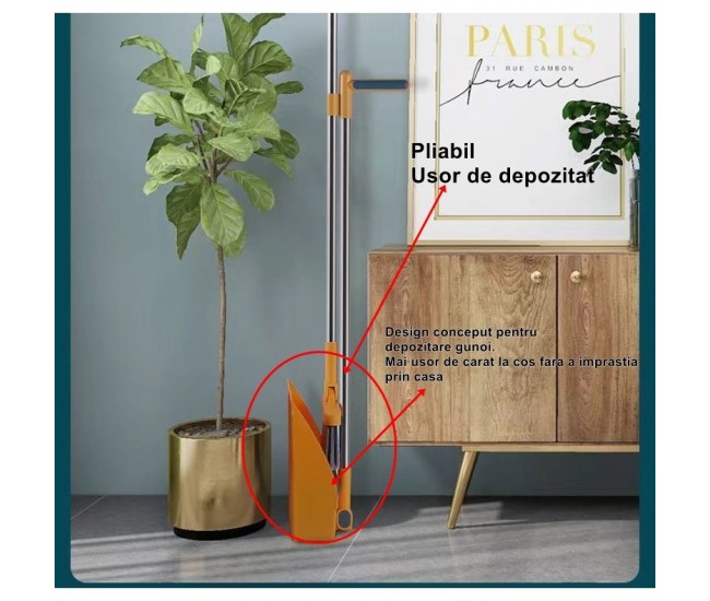 Set Matura si Faras cu Coada Detasabila, Flippy, cu Dinti de Pieptene pentru Curatare Matura, rotativ, pliabil, Otel inoxidabil si Polipropilena, portocaliu Set Matura si Faras cu Coada Detasabila, Flippy, cu Dinti de Pieptene pentru Curatare Matura, rotativ, pliabil, Otel inoxidabil si Polipropilena, portocaliu