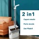 Set Matura si Faras cu Coada Flippy, cu Dinti de Pieptene pentru Curatare Matura, rotativ, pliabil, detasabil, Otel inoxidabil si Polipropilena, 99 x 30 cm Gri