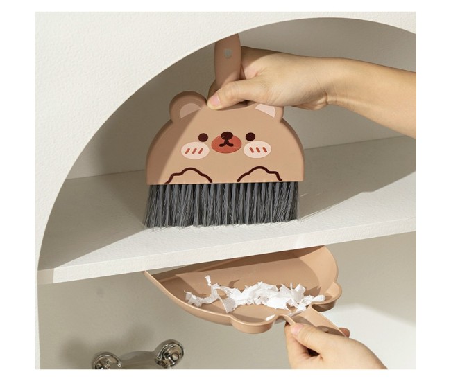 Set Mini Matura si Faras, Flippy, LITTLE CLEANER, Uz Casnic, pentru Birou, Bucatarie, Casa, Model Iepuras, 23 x 18 cm, Bej Set Mini Matura si Faras, Flippy, LITTLE CLEANER, Uz Casnic, pentru Birou, Bucatarie, Casa, Model Iepuras, 23 x 18 cm, Bej