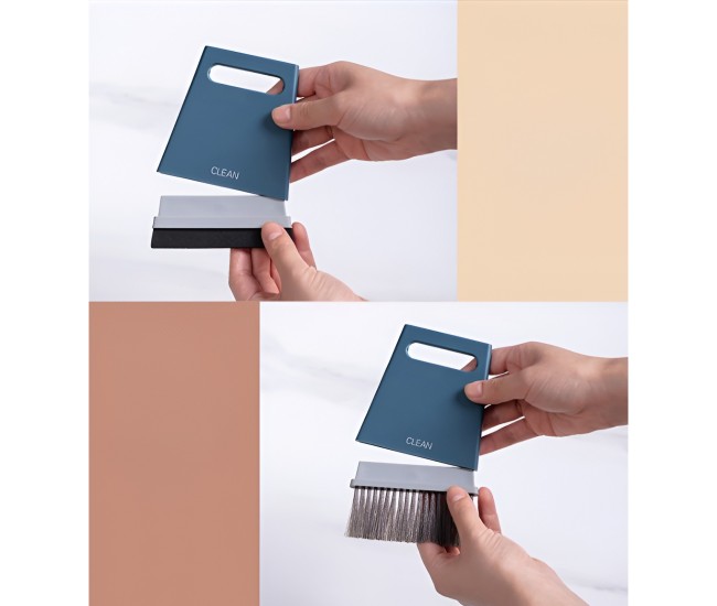 Set Mini Matura si Faras, Flippy, Uz Casnic, Doua Perii, pentru Birou, Bucatarie, Casa, 19.5x13.8x3.6 cm, Albastru