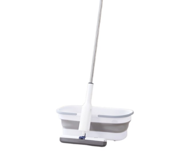 Set Mop Telescopic cu Galeata Pliabila, Flippy, Gri, 32 cm, Maner Reglabil 140 cm, Sistem de Stoarcere Usor si Eficient Set Mop Telescopic cu Galeata Pliabila, Flippy, Gri, 32 cm, Maner Reglabil 140 cm, Sistem de Stoarcere Usor si Eficient