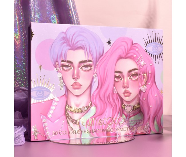 Set 13 Produse de Machiaj, KEVIN & COCO, Moonlight, 50 culori, 29 x 23 cm Set 13 Produse de Machiaj, KEVIN & COCO, Moonlight, 50 culori, 29 x 23 cm