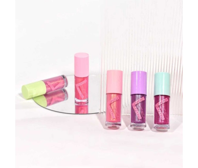 Set 5 Rujuri, Kevin Coco, Dreamy Pink, Lip-Gloss, Sidefate, Multicolor