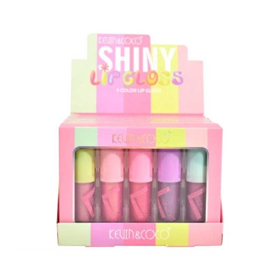 Set 5 Rujuri, Kevin Coco, Dreamy Pink, Lip-Gloss, Sidefate, Multicolor Set 5 Rujuri, Kevin Coco, Dreamy Pink, Lip-Gloss, Sidefate, Multicolor