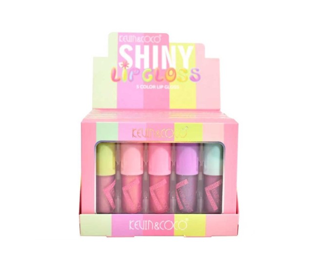 Set 5 Rujuri, Kevin Coco, Dreamy Pink, Lip-Gloss, Sidefate, Multicolor