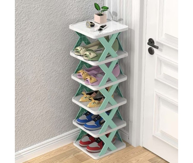 Organizator de Pantofi, Flippy, 5 Straturi, din ABS, Suport Modular, 65.5 x 24 x 26 cm, Turcoaz Organizator de Pantofi, Flippy, 5 Straturi, din ABS, Suport Modular, 65.5 x 24 x 26 cm, Turcoaz