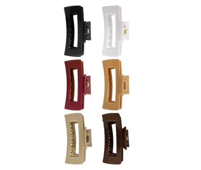 Set 6 Cleme de Par, Flippy, din Silicon Moale, Rezistent, 10.3 x 5 x 4.4 cm, Multicolor