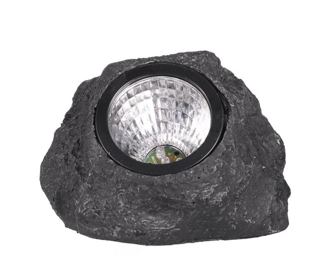 Lampa solara LED decorativa pentru gradina Flippy, imitatie piatra, lumina puternica 4 LED-uri, 12 x 15 cm, material ABS, baterie Ni-MH, 600 mAh, panou solar 2V, lumina alb rece, gri Lampa solara LED decorativa pentru gradina Flippy, imitatie piatra, lumina puternica 4 LED-uri, 12 x 15 cm, material ABS, baterie Ni-MH, 600 mAh, panou solar 2V, lumina alb rece, gri