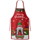 Sort de Bucatarie Decorativ, Flippy, Tema Craciun, 50 x 70 cm, Model Elf, din Poliester, Rosu