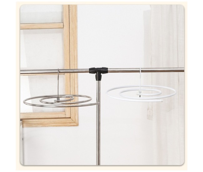 Uscator de Rufe Spiralat, Flippy, din Otel Inoxidabil de 10 mm, Detasabil, 40 x 43 x 18 cm, Argintiu Uscator de Rufe Spiralat, Flippy, din Otel Inoxidabil de 10 mm, Detasabil, 40 x 43 x 18 cm, Argintiu