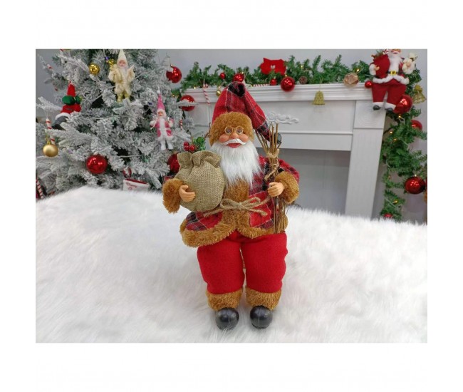 Jucarie decorativa, Flippy, Mos Craciun , standard, lana, tesatura de plus, poliester, 35 cm inaltime, interior/exterior 20x18x35 cm Jucarie decorativa, Flippy, Mos Craciun , standard, lana, tesatura de plus, poliester, 35 cm inaltime, interior/exterior 20x18x35 cm