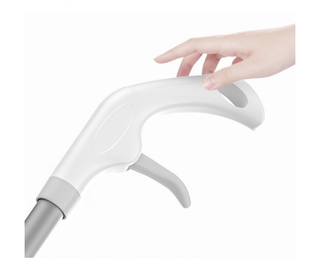 Stergator de Geamuri Flippy, cu Doua Fete, Tija Telescopica, cu Recipient de Lichid, Laveta din Microfibra, Racleta Silicon, 120 cm, Alb Stergator de Geamuri Flippy, cu Doua Fete, Tija Telescopica, cu Recipient de Lichid, Laveta din Microfibra, Racleta Silicon, 120 cm, Alb