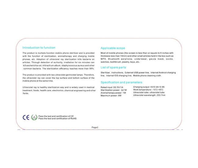 Sterilizator UV Alb pentru telefoane, cu functie difuzor aromatherapy si incarcare USB Sterilizator UV Alb pentru telefoane, cu functie difuzor aromatherapy si incarcare USB