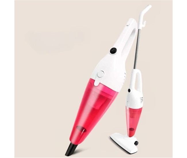Aspirator Vertical 2in1, Flippy, Fara Sac, 2 Capete, de Mana, Filtrare Multipla, 95 x 24.5 cm, Rosu