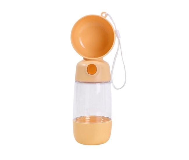 Sticla Animale, Flippy, Portabila, pentru Hrana si Apa, din ABS, 400 ml/182 ml, 25.5 x 8 x 9 cm, Galben Sticla Animale, Flippy, Portabila, pentru Hrana si Apa, din ABS, 400 ml/182 ml, 25.5 x 8 x 9 cm, Galben