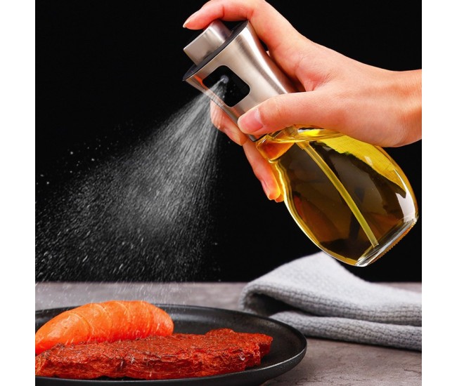 Sticla de ulei cu Pulverizator, Flippy, Sticla pentru Lichide de Bucatarie, Otet, Sos, 16.7 x 5.2 cm, Volum 200 ml, Gri Sticla de ulei cu Pulverizator, Flippy, Sticla pentru Lichide de Bucatarie, Otet, Sos, 16.7 x 5.2 cm, Volum 200 ml, Gri