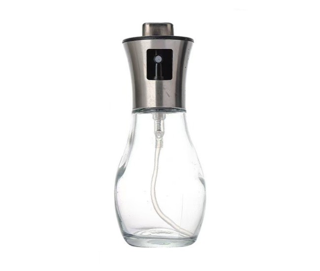 Sticla de ulei cu Pulverizator, Flippy, Sticla pentru Lichide de Bucatarie, Otet, Sos, 16.7 x 5.2 cm, Volum 200 ml, Gri Sticla de ulei cu Pulverizator, Flippy, Sticla pentru Lichide de Bucatarie, Otet, Sos, 16.7 x 5.2 cm, Volum 200 ml, Gri