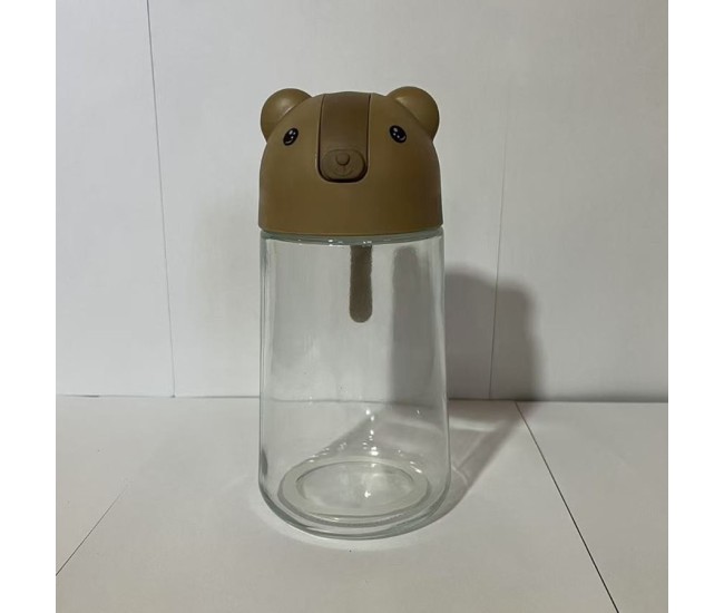 Recipient de ulei, Flippy, Model Ursulet, Sticla pentru Lichide de Bucatarie, Inchidere Deschidere Automata, 18.5 x 13 cm, Volum 630 ml, Maro Recipient de ulei, Flippy, Model Ursulet, Sticla pentru Lichide de Bucatarie, Inchidere Deschidere Automata, 18.5 x 13 cm, Volum 630 ml, Maro