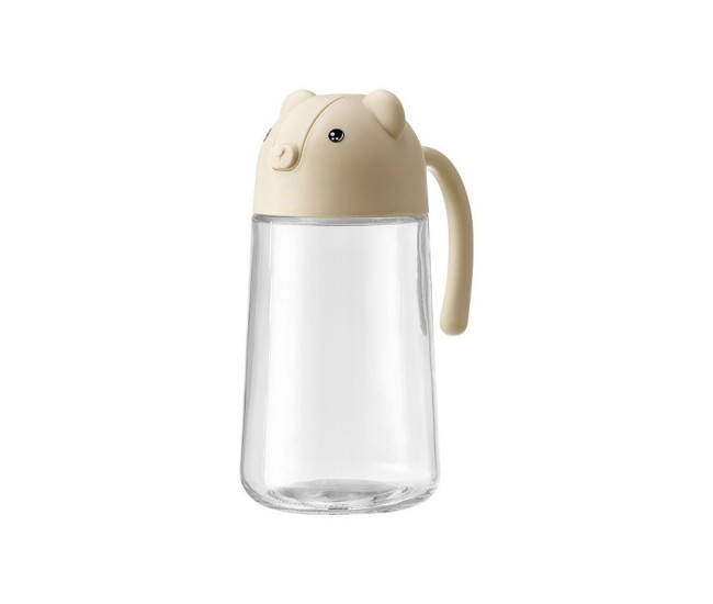 Recipient de ulei, Flippy, Model Ursulet, Sticla pentru Lichide de Bucatarie, Inchidere Deschidere Automata, 18.5 x 13 cm, Volum 630 ml, Bej Recipient de ulei, Flippy, Model Ursulet, Sticla pentru Lichide de Bucatarie, Inchidere Deschidere Automata, 18.5 x 13 cm, Volum 630 ml, Bej