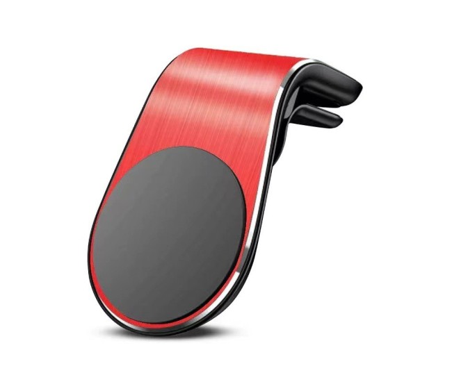 Suport de Telefon, Flippy, pentru Ventilatie, din ABS si Magnet, 3.8 x 3.7 x 6.2 cm, Universala, Rosu Suport de Telefon, Flippy, pentru Ventilatie, din ABS si Magnet, 3.8 x 3.7 x 6.2 cm, Universala, Rosu