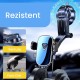 Suport Auto Multifunctional pentru Telefon, Flippy, Suport pentru Navigatie, Rotativ cu Ventuza, cu fixare Geam si Parbriz, 20 x 14 x 11 cm, Albastru oglinda