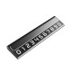 Suport Auto Numar Telefon Parcare, Flippy, Design Metalic cu Capac, Afisaj Ascuns Rabatabil, Cifre Magnetice Fluorescente, 11.8 x 3 x 1 cm, Negru 