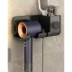 Suport de Baie, Flippy, pentru Uscator de Par, cu Organizator Dublu, din Plastic, Aplicare cu Suport Adeziv, 23 x 8.8 x 9.5 cm, Negru Suport de Baie, Flippy, pentru Uscator de Par, cu Organizator Dublu, din Plastic, Aplicare cu Suport Adeziv, 23 x 8.8 x 9.5 cm, Negru