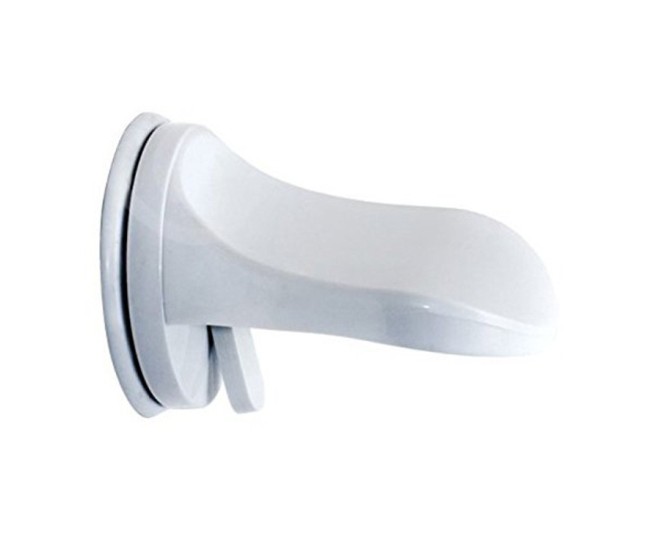 Suport de Picior, Flippy, pentru Baie, cu Ventuza, din PP si PVC, Antiderapant, 11.5 x 15 cm, Alb Suport de Picior, Flippy, pentru Baie, cu Ventuza, din PP si PVC, Antiderapant, 11.5 x 15 cm, Alb