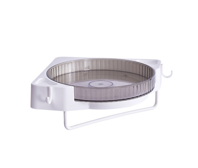 Suport Depozitare, Flippy, din Plastic, Rotativ 360 grade, Montare fara Perforatii, pentru Baie/Bucatarie, Gri Suport Depozitare, Flippy, din Plastic, Rotativ 360 grade, Montare fara Perforatii, pentru Baie/Bucatarie, Gri