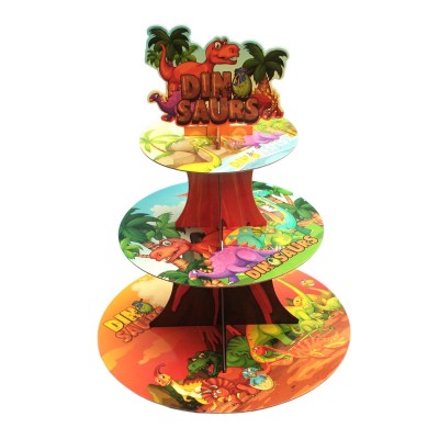 Suport Etajat pentru Prajituri, Flippy, cu Tematica Dinozauri, 3 Nivele, Model 5 Multicolor Suport Etajat pentru Prajituri, Flippy, cu Tematica Dinozauri, 3 Nivele, Model 5 Multicolor