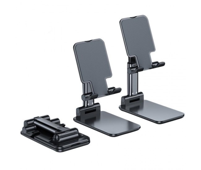 Suport extensibil de birou, Flippy, cu brat telescopic, pentru smartphone sau tableta, pliabil, Universal, Negru Suport extensibil de birou, Flippy, cu brat telescopic, pentru smartphone sau tableta, pliabil, Universal, Negru