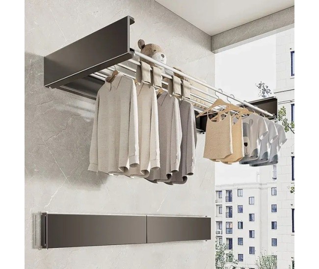 Suport Haine, Flippy, Depozitare si Uscare Rufe, din Aluminiu, Pliabil, Impermeabil, Montare prin Perforare, 100 cm, Negru Suport Haine, Flippy, Depozitare si Uscare Rufe, din Aluminiu, Pliabil, Impermeabil, Montare prin Perforare, 100 cm, Negru