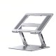 Stand Laptop si Tableta, Flippy, Suport Laptop Ergonomic, Pliabil, Ajustabil pe Inaltime, Portabil, Anti Alunecare, 27.7 x 27.7 x 5 cm, Gri