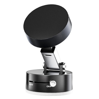 Suport magnetic Flippy pentru  telefon, pliabil si retractabil pe ambele parti, pentru toate telefoanele mobile, negru