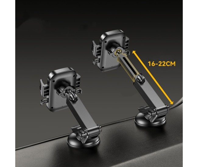 Suport Multifunctional pentru Telefon, Flippy, Car Holder, Suport Rotativ pentru Telefon cu Ventuza si Prindere pe Parbriz sauu Bord, 19 x 10 x 9 cm, Negru Suport Multifunctional pentru Telefon, Flippy, Car Holder, Suport Rotativ pentru Telefon cu Ventuza si Prindere pe Parbriz sauu Bord, 19 x 10 x 9 cm, Negru