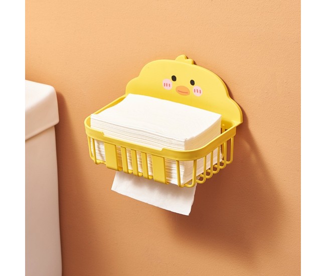 Suport pentru Servetele in Baie, Flippy, Suport pentru Prosoape, din Plastic PP, Montare pe Perete cu Adeziv, Model Ratusca, 13x19x12 cm, Galben Suport pentru Servetele in Baie, Flippy, Suport pentru Prosoape, din Plastic PP, Montare pe Perete cu Adeziv, Model Ratusca, 13x19x12 cm, Galben