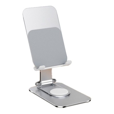 Suport pentru Telefon, Flippy, Suport Pliabil pentru Streaming, din Aliaj de Aluminiu, Compatibil cu Tableta, pentru Birou, 14.6 x 11.5 x 7 cm, Aurora Silver Suport pentru Telefon, Flippy, Suport Pliabil pentru Streaming, din Aliaj de Aluminiu, Compatibil cu Tableta, pentru Birou, 14.6 x 11.5 x 7 cm, Aurora Silver