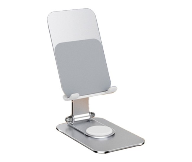 Suport pentru Telefon, Flippy, Suport Pliabil pentru Streaming, din Aliaj de Aluminiu, Compatibil cu Tableta, pentru Birou, 14.6 x 11.5 x 7 cm, Aurora Silver Suport pentru Telefon, Flippy, Suport Pliabil pentru Streaming, din Aliaj de Aluminiu, Compatibil cu Tableta, pentru Birou, 14.6 x 11.5 x 7 cm, Aurora Silver